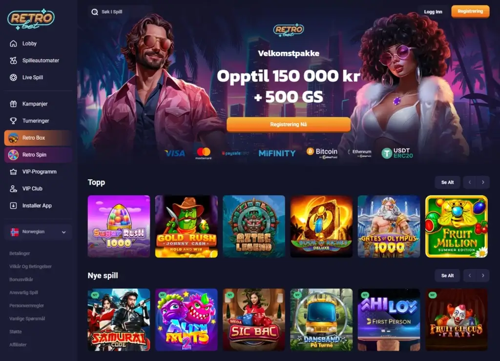 Retrobet forside